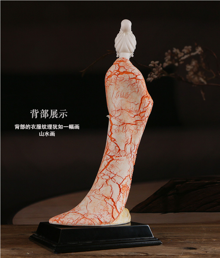家佳樂文學(xué)古典美女白瓷仕女藝術(shù)品