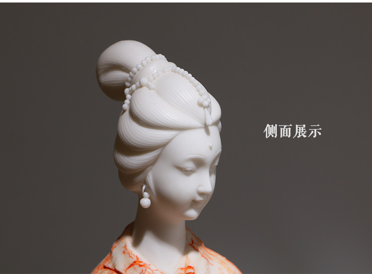 家佳樂文學(xué)古典美女白瓷仕女藝術(shù)品