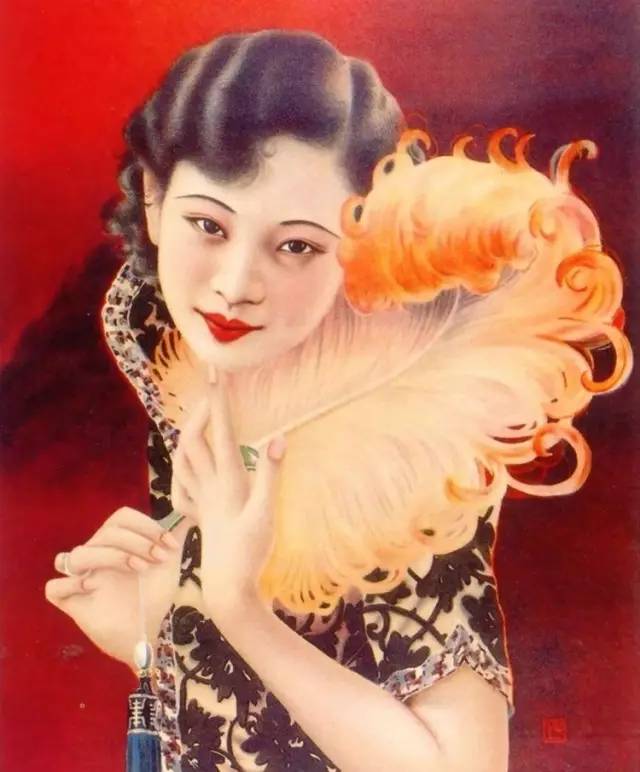 獨特中國美，最美插畫，膚如凝脂珠圓玉潤民國