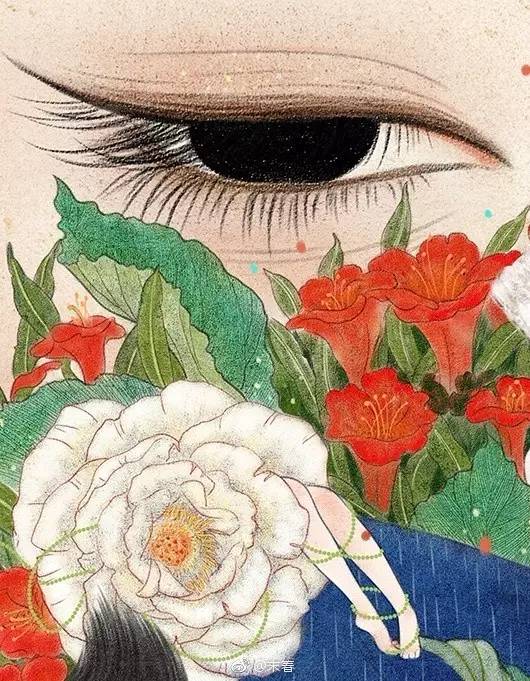 獨特中國美，最美插畫，膚如凝脂珠圓玉潤民國