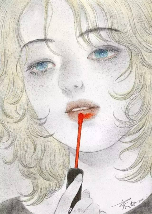 獨(dú)特中國(guó)美，最美插畫，膚如凝脂珠圓玉潤(rùn)民國(guó)