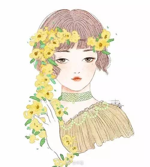 獨(dú)特中國(guó)美，最美插畫，膚如凝脂珠圓玉潤(rùn)民國(guó)