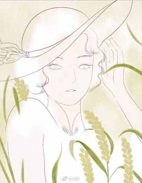 獨(dú)特中國(guó)美，最美插畫，膚如凝脂珠圓玉潤(rùn)民國(guó)