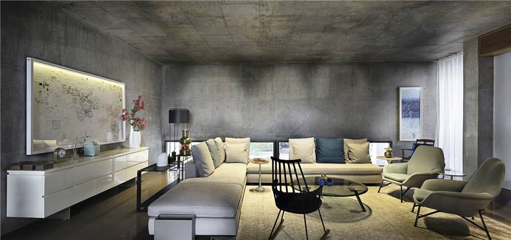 水泥毛坯房遇到中式禪意，最原生態(tài)的高級灰典