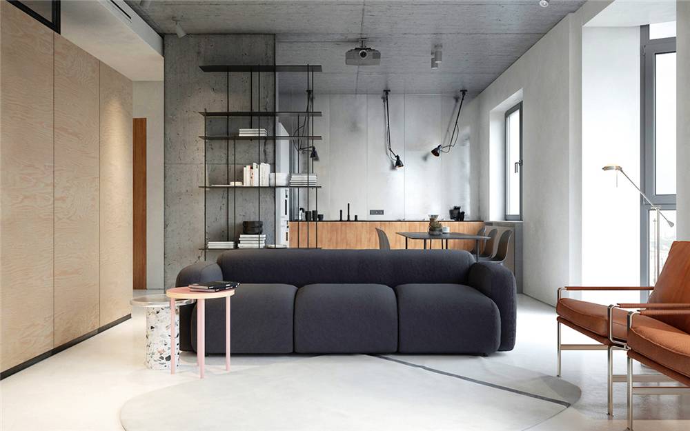 水泥毛坯房遇到中式禪意，最原生態(tài)的高級灰典