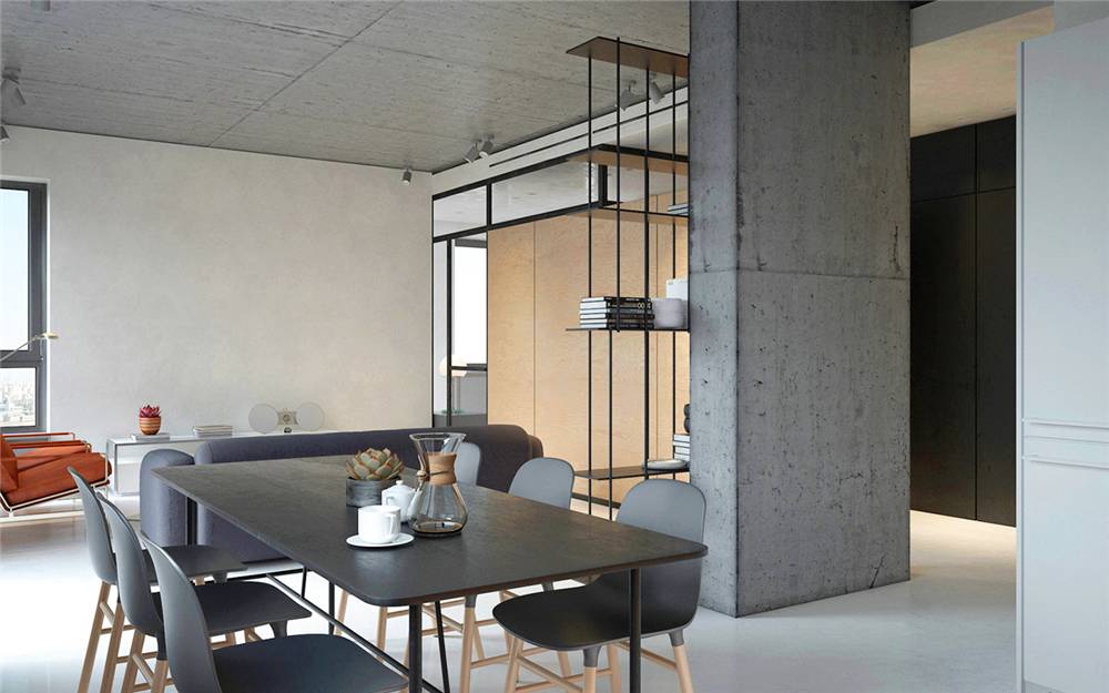 水泥毛坯房遇到中式禪意，最原生態(tài)的高級灰典