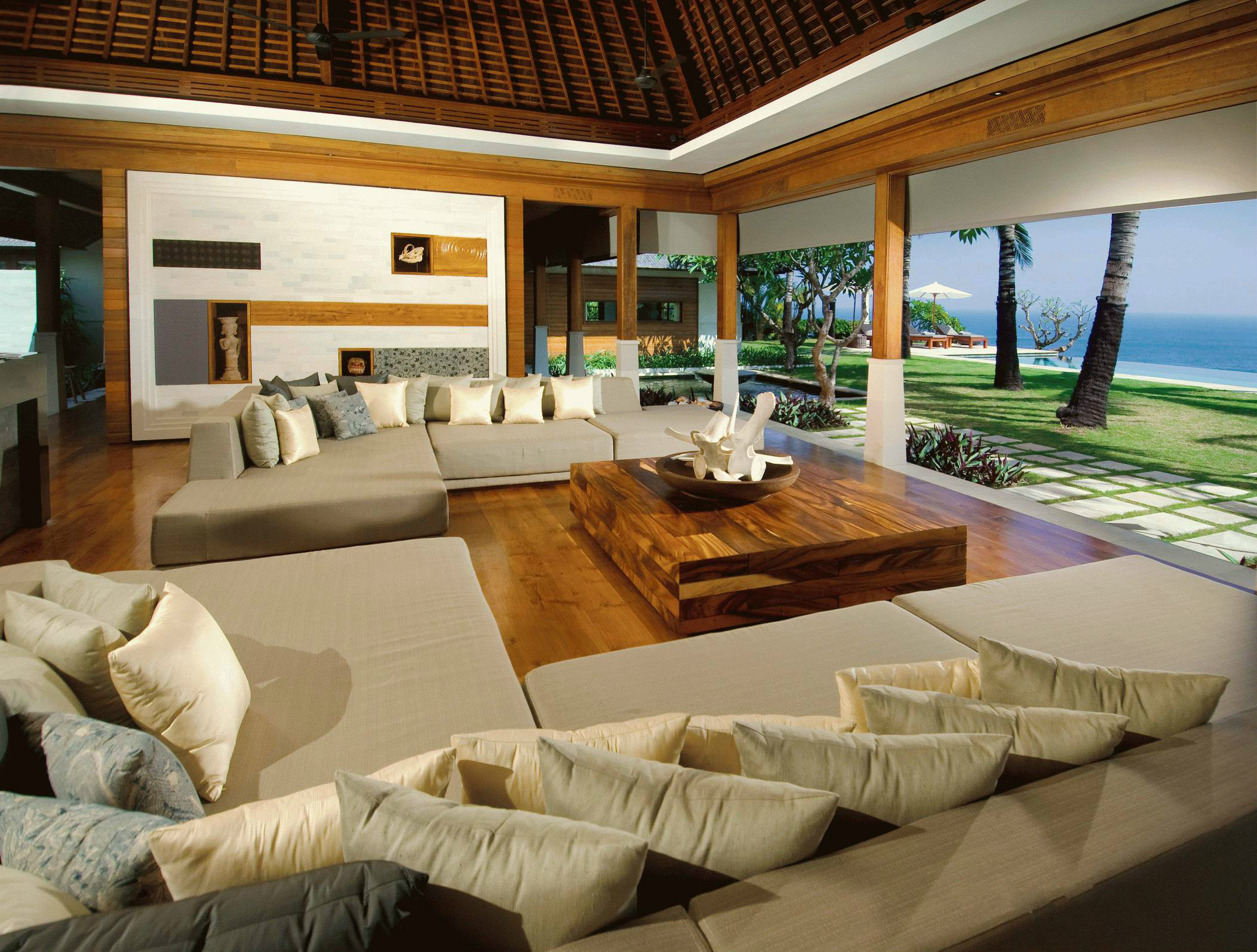 印度臨海別墅設(shè)計 新中式建筑中的木與石