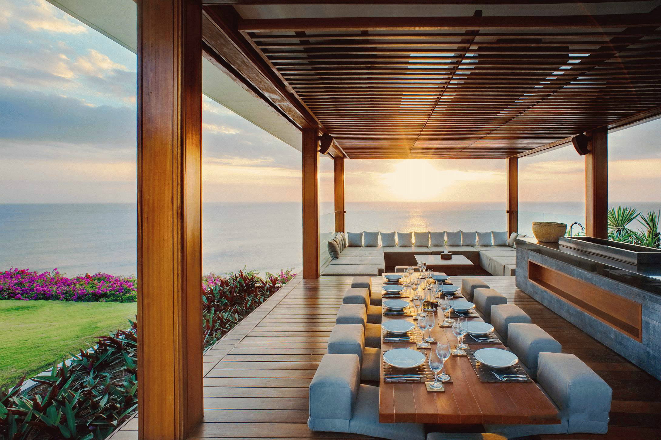 印度臨海別墅設(shè)計 新中式建筑中的木與石