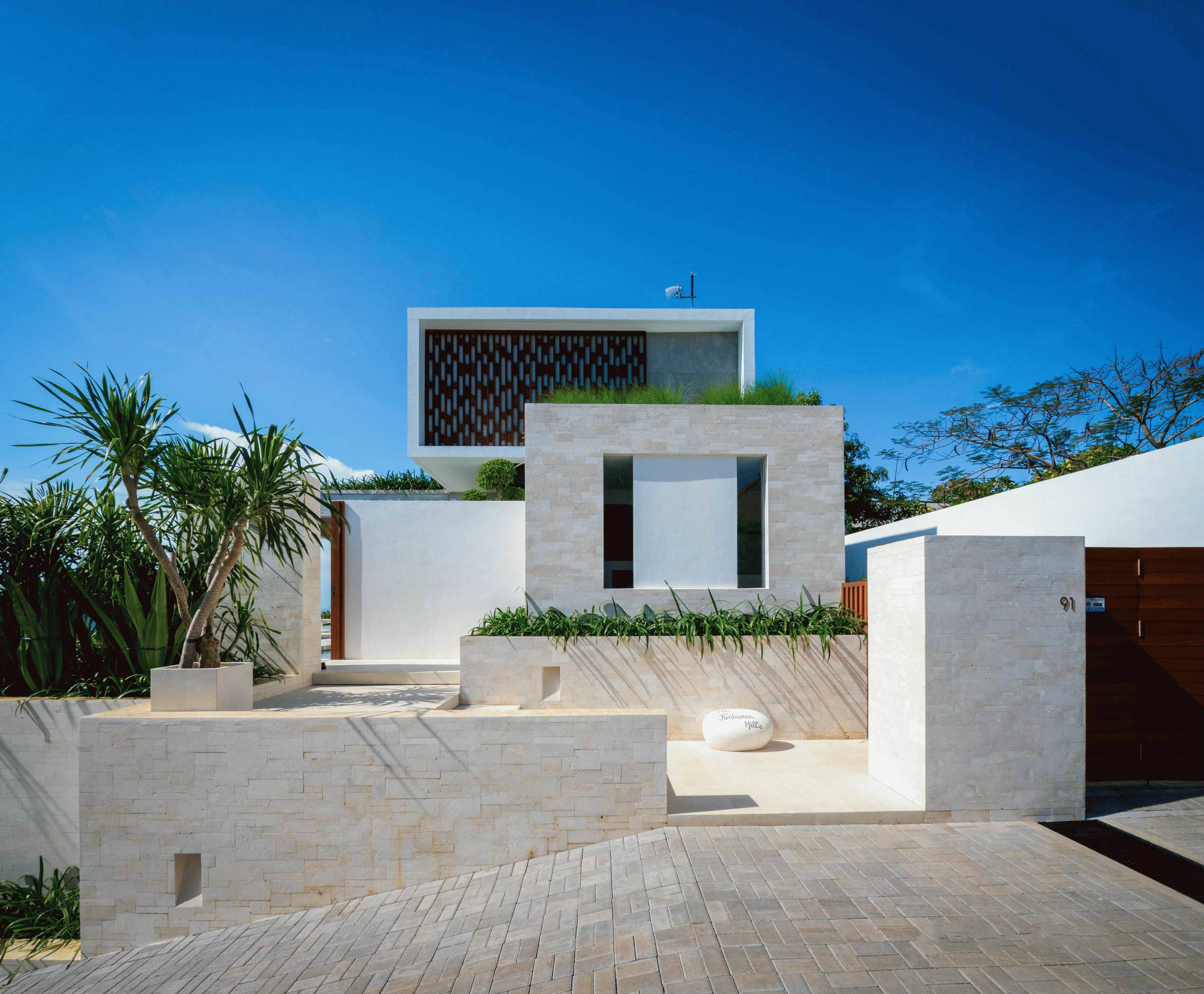 印度臨海別墅設(shè)計(jì) 新中式建筑中的木與石