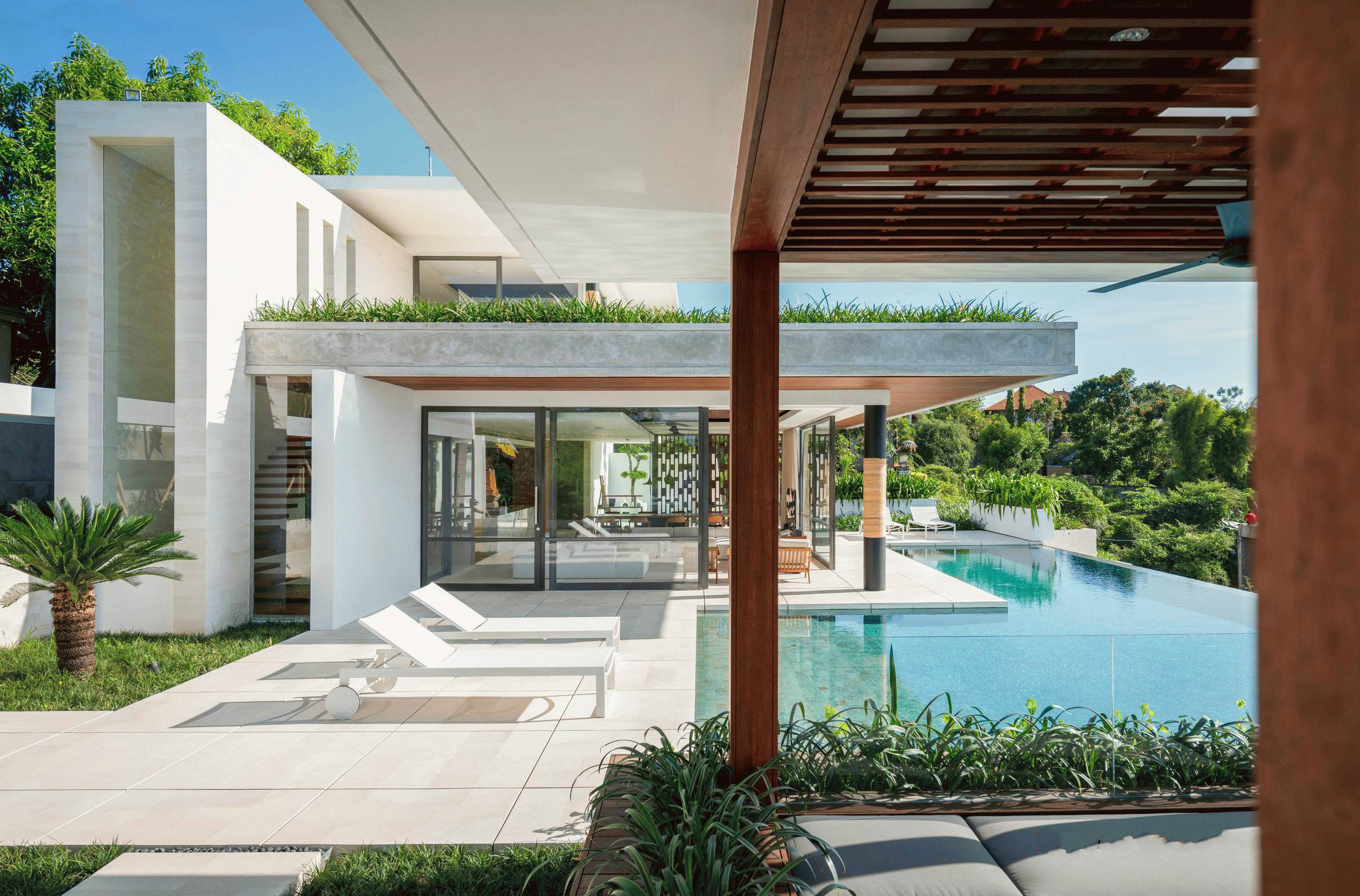 印度臨海別墅設(shè)計 新中式建筑中的木與石