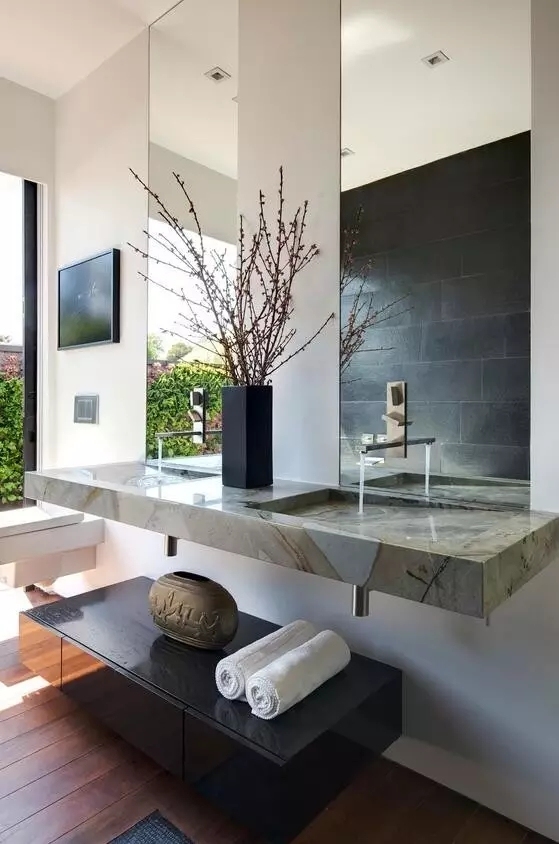 原來衛(wèi)生間也可以高大上，新中式衛(wèi)生間設(shè)計