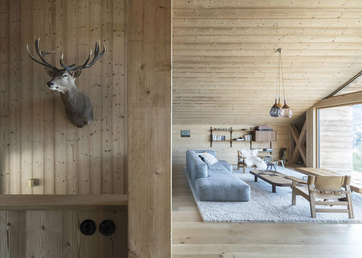 當(dāng)原木遇上雪花別有情調(diào)，雪中木屋設(shè)計(jì)