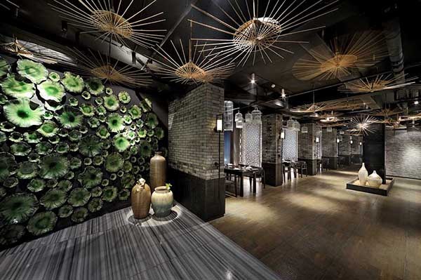 簡約時尚的東方美，意境餐廳設計