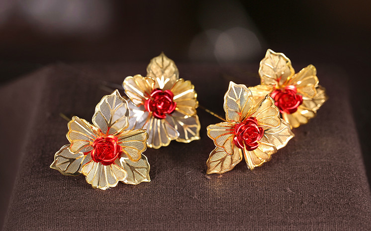 家佳樂(lè)文學(xué)中式新娘頭飾