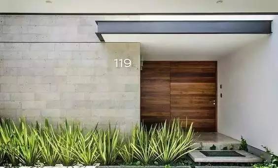 水泥墻樸素寂靜的美，庭院設(shè)計(jì)