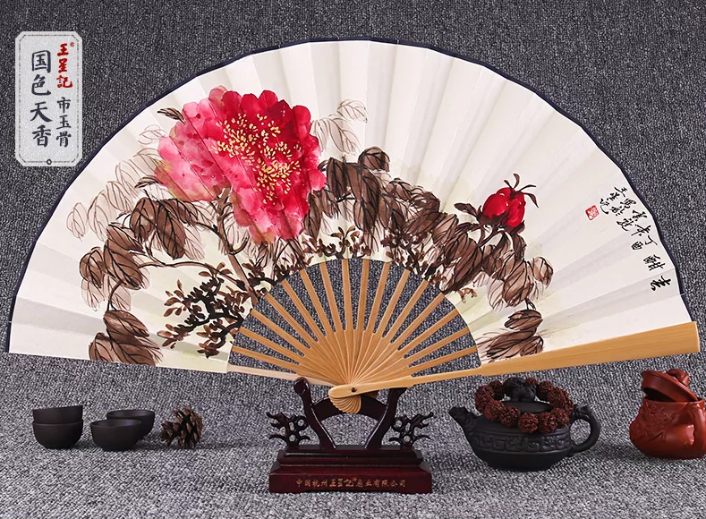 家佳樂文學手繪水墨畫折扇