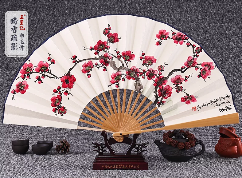 家佳樂文學手繪水墨畫折扇