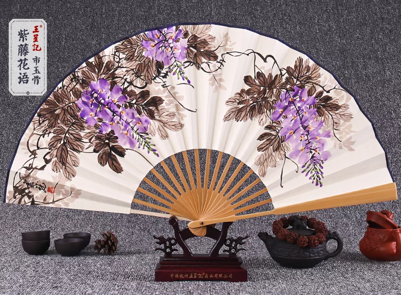 家佳樂文學手繪水墨畫折扇