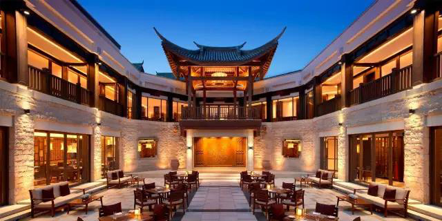 新中式建筑，悅榕莊中式酒店