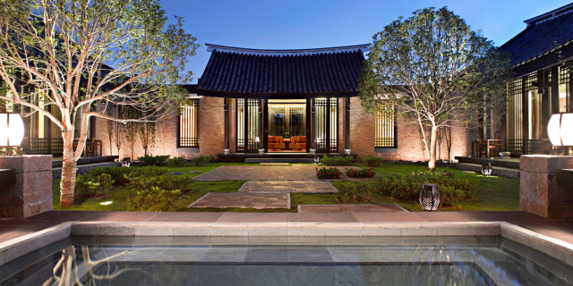 新中式建筑，悅榕莊中式酒店