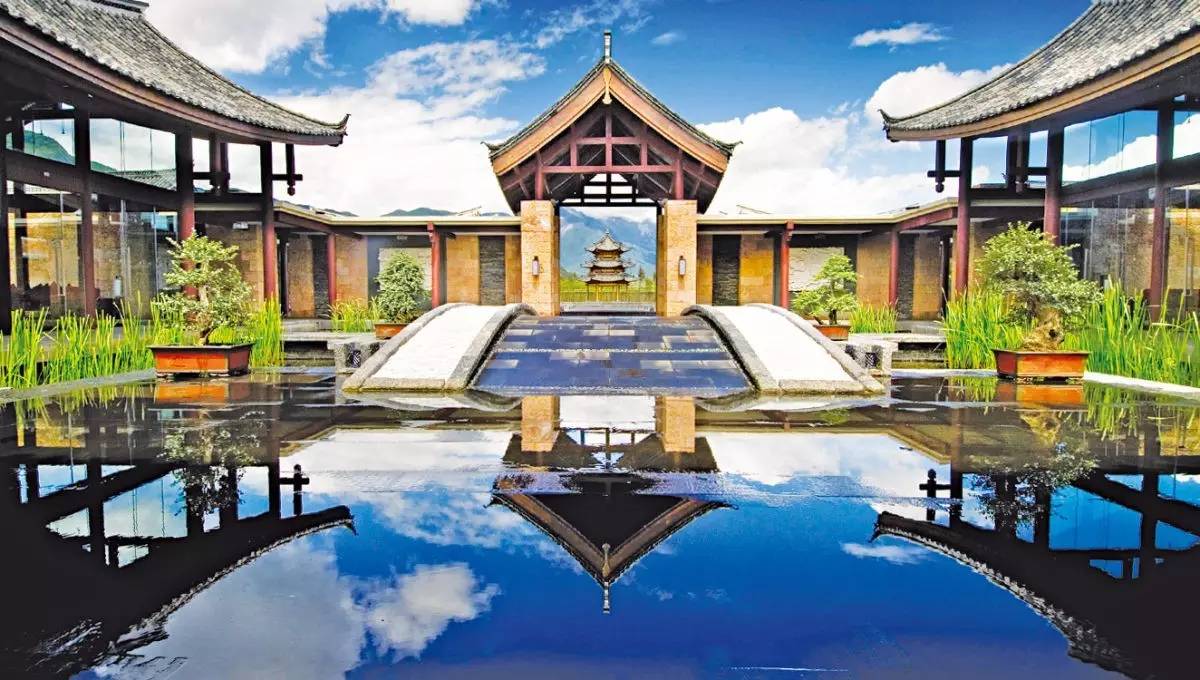 新中式建筑，悅榕莊中式酒店