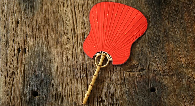古典素雅的手工竹扇團扇