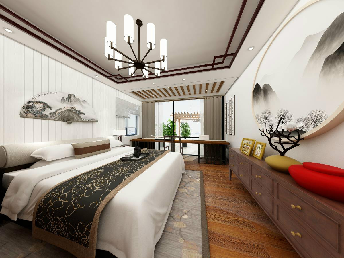 新中式，簡潔大氣的中式裝修