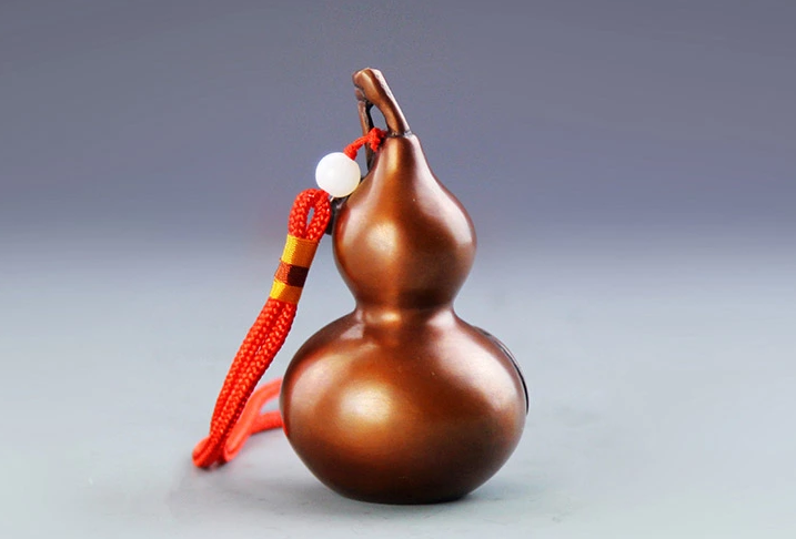 精致風水吉祥物文玩紫銅葫蘆工藝品