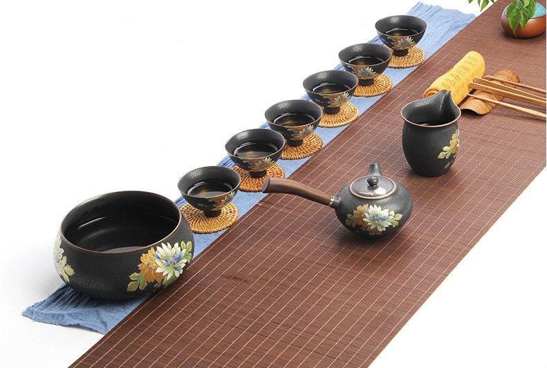 花面立體復(fù)古窯變茶具