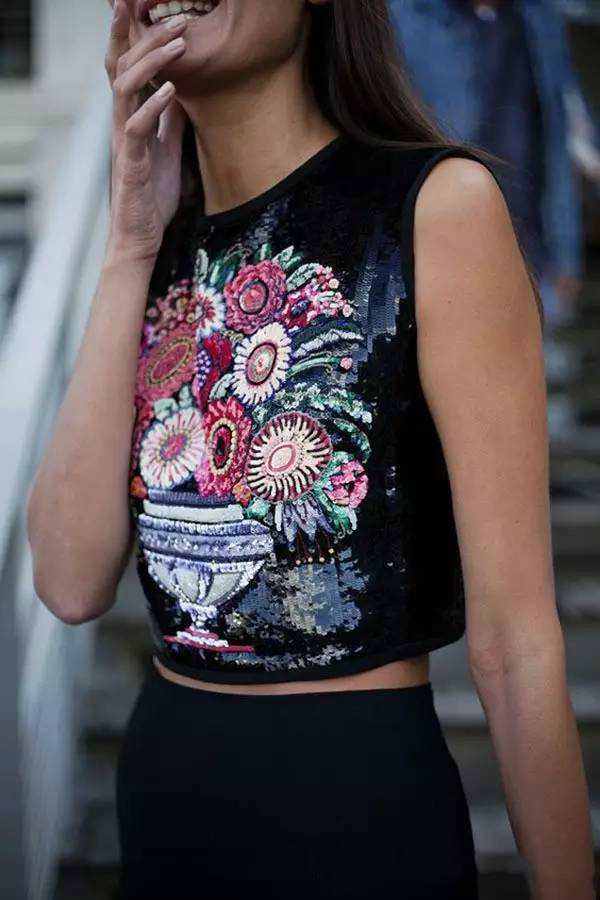 美的讓人無法呼吸，唯美刺繡圖案圖片