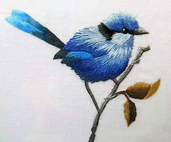 美的讓人無法呼吸，唯美刺繡圖案圖片