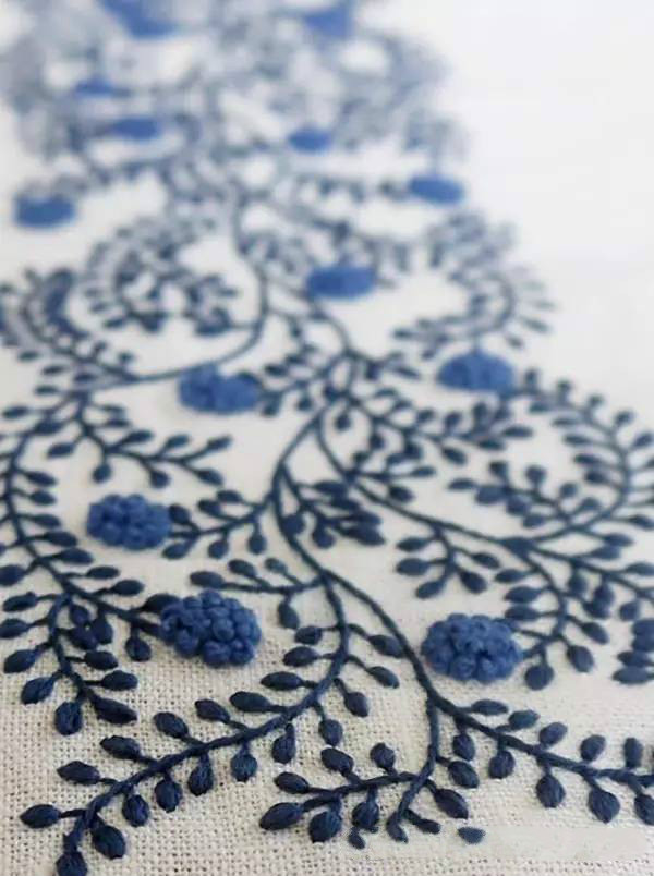 美的讓人無(wú)法呼吸，唯美刺繡圖案圖片