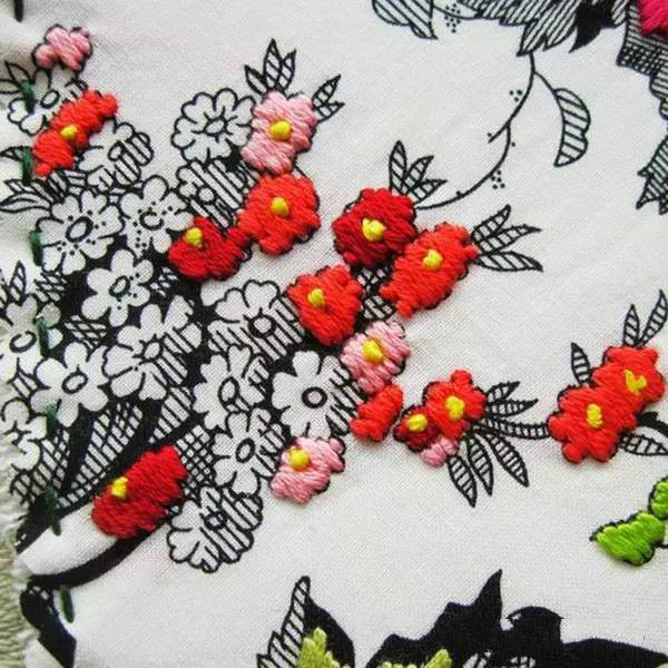 美的讓人無法呼吸，唯美刺繡圖案圖片