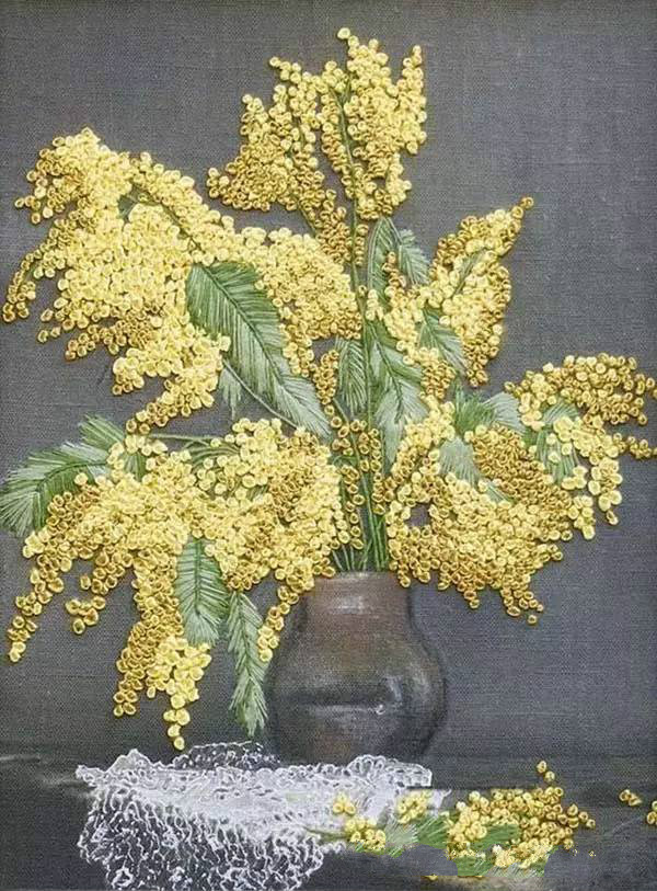 美的讓人無法呼吸，唯美刺繡圖案圖片