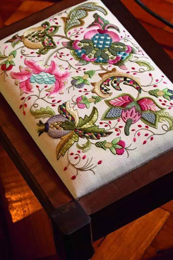 美的讓人無法呼吸，唯美刺繡圖案圖片