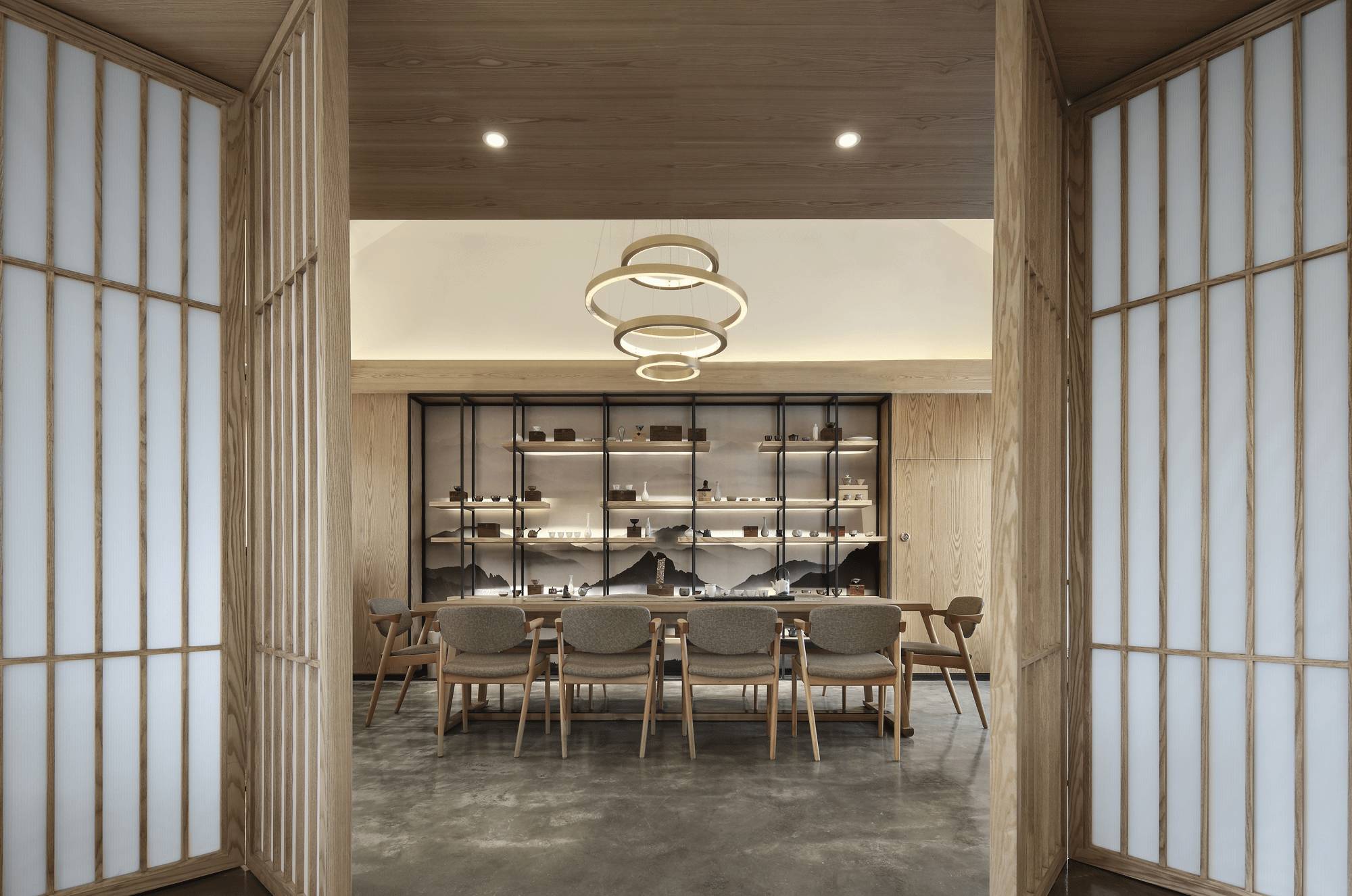 樸素安靜的禪意原木空間，中式裝修造景藝術(shù)