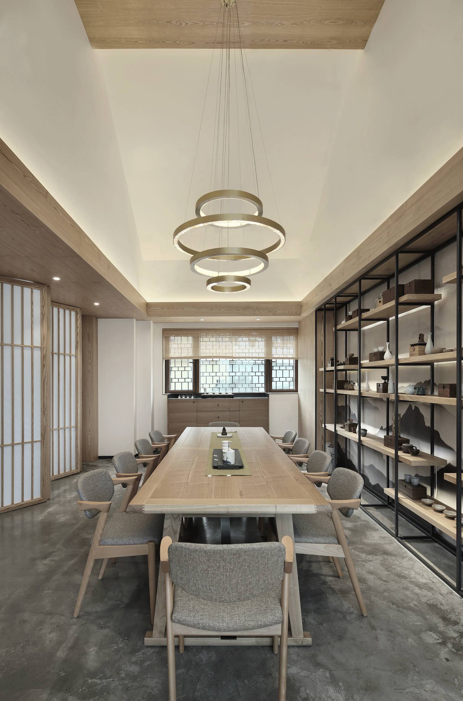 樸素安靜的禪意原木空間，中式裝修造景藝術(shù)