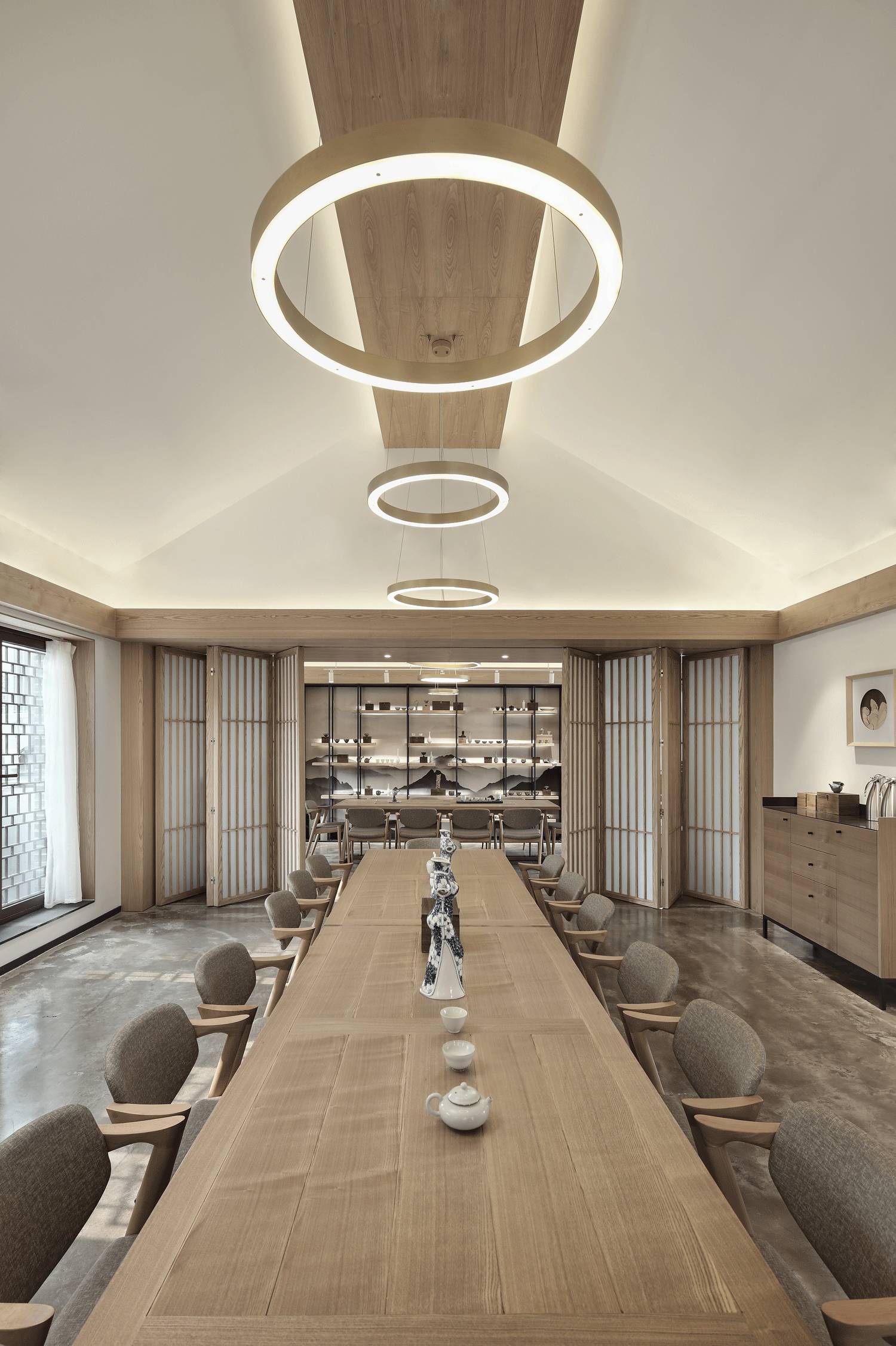 樸素安靜的禪意原木空間，中式裝修造景藝術(shù)