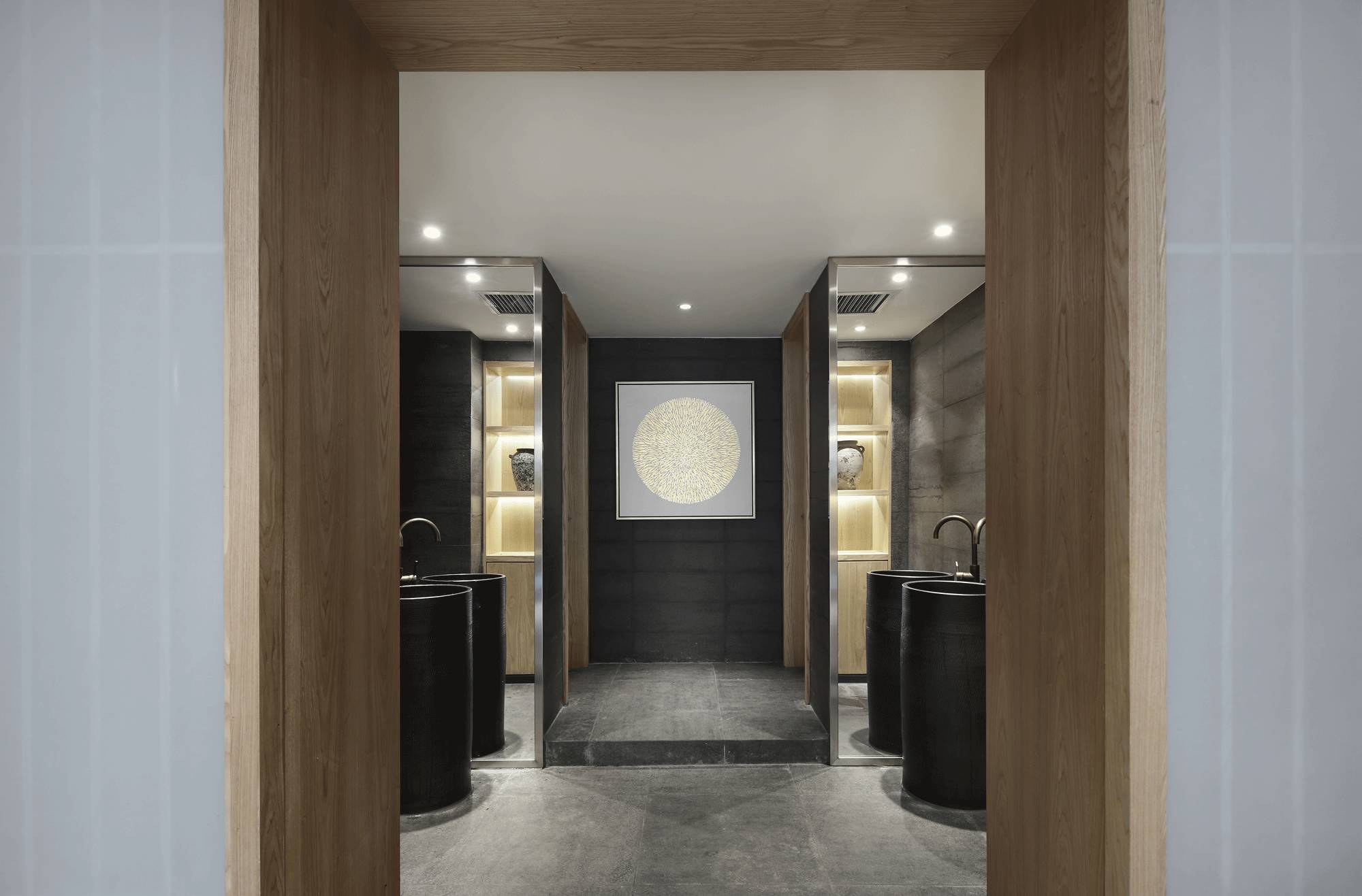 樸素安靜的禪意原木空間，中式裝修造景藝術(shù)