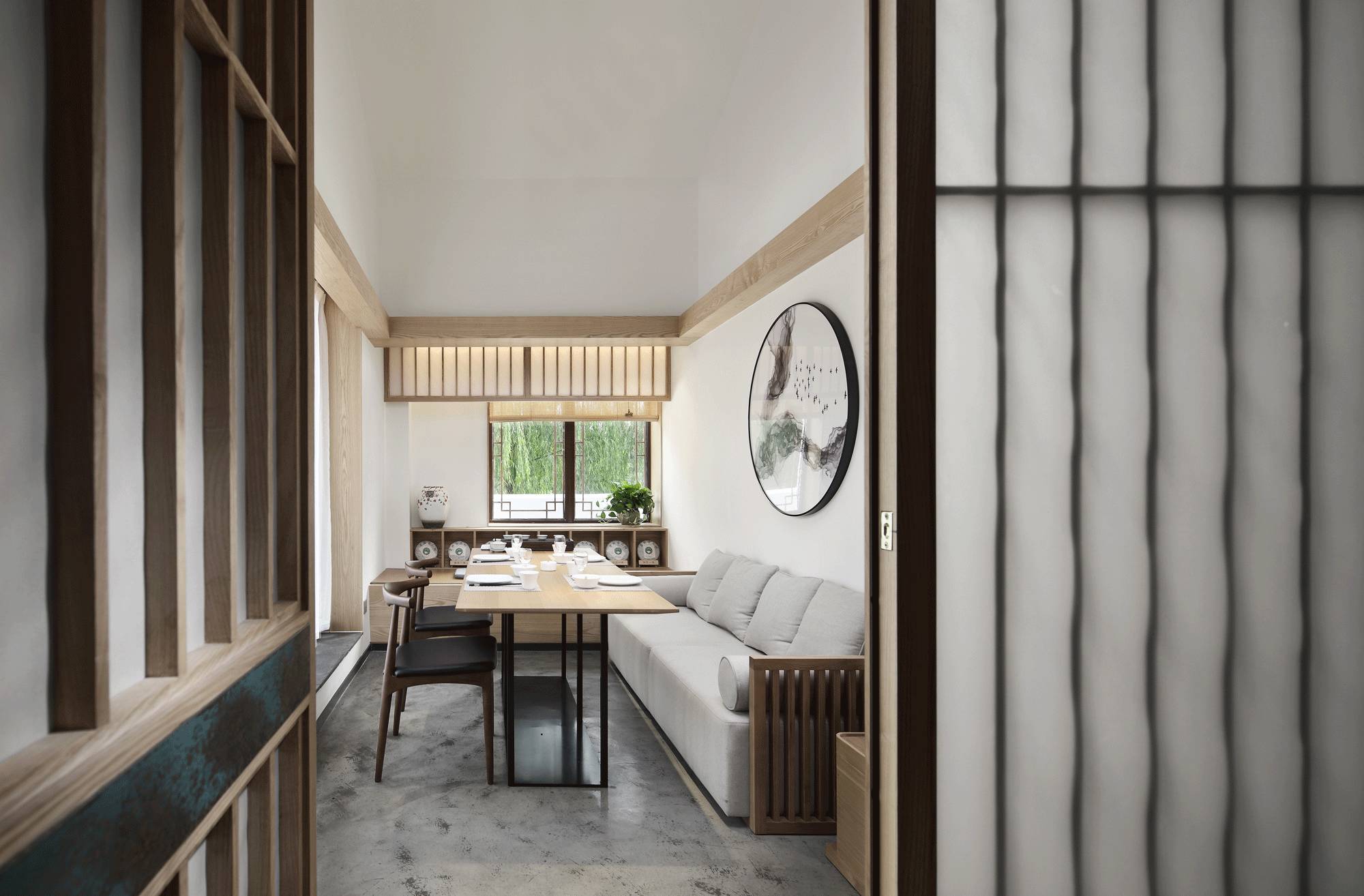 樸素安靜的禪意原木空間，中式裝修造景藝術(shù)