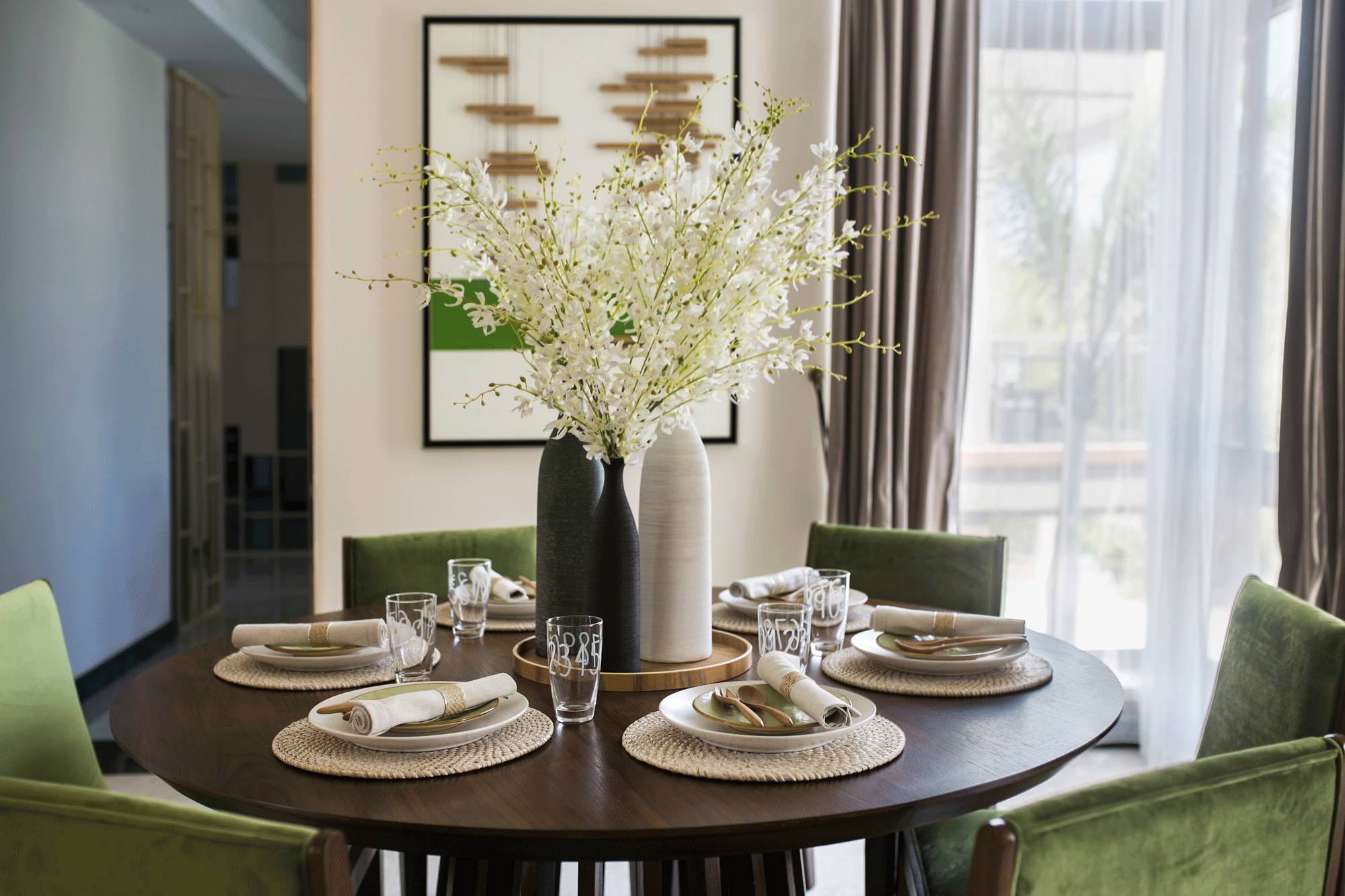 茶·時(shí)光的故事，290㎡典雅新中式裝修設(shè)計(jì)