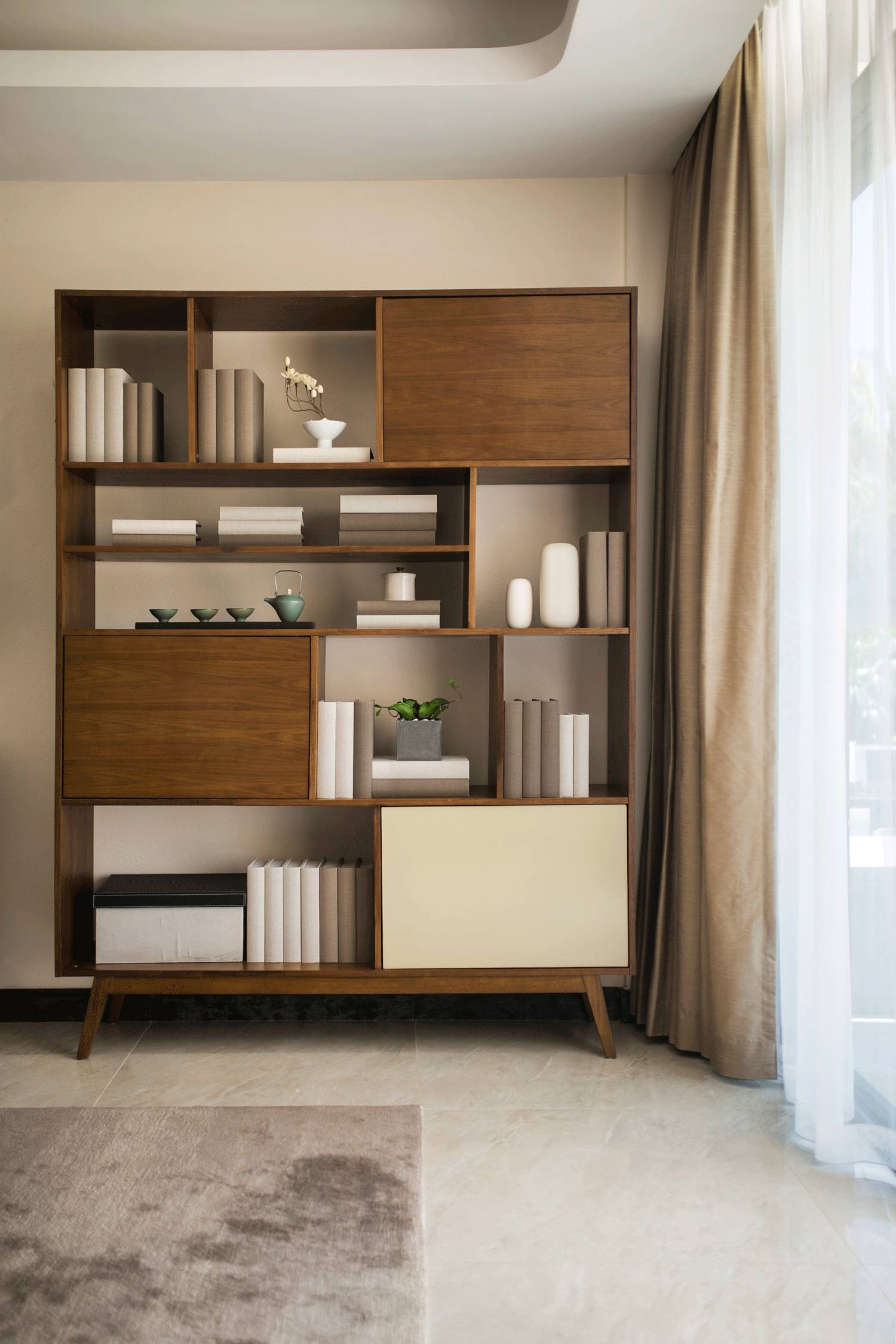 茶·時(shí)光的故事，290㎡典雅新中式裝修設(shè)計(jì)