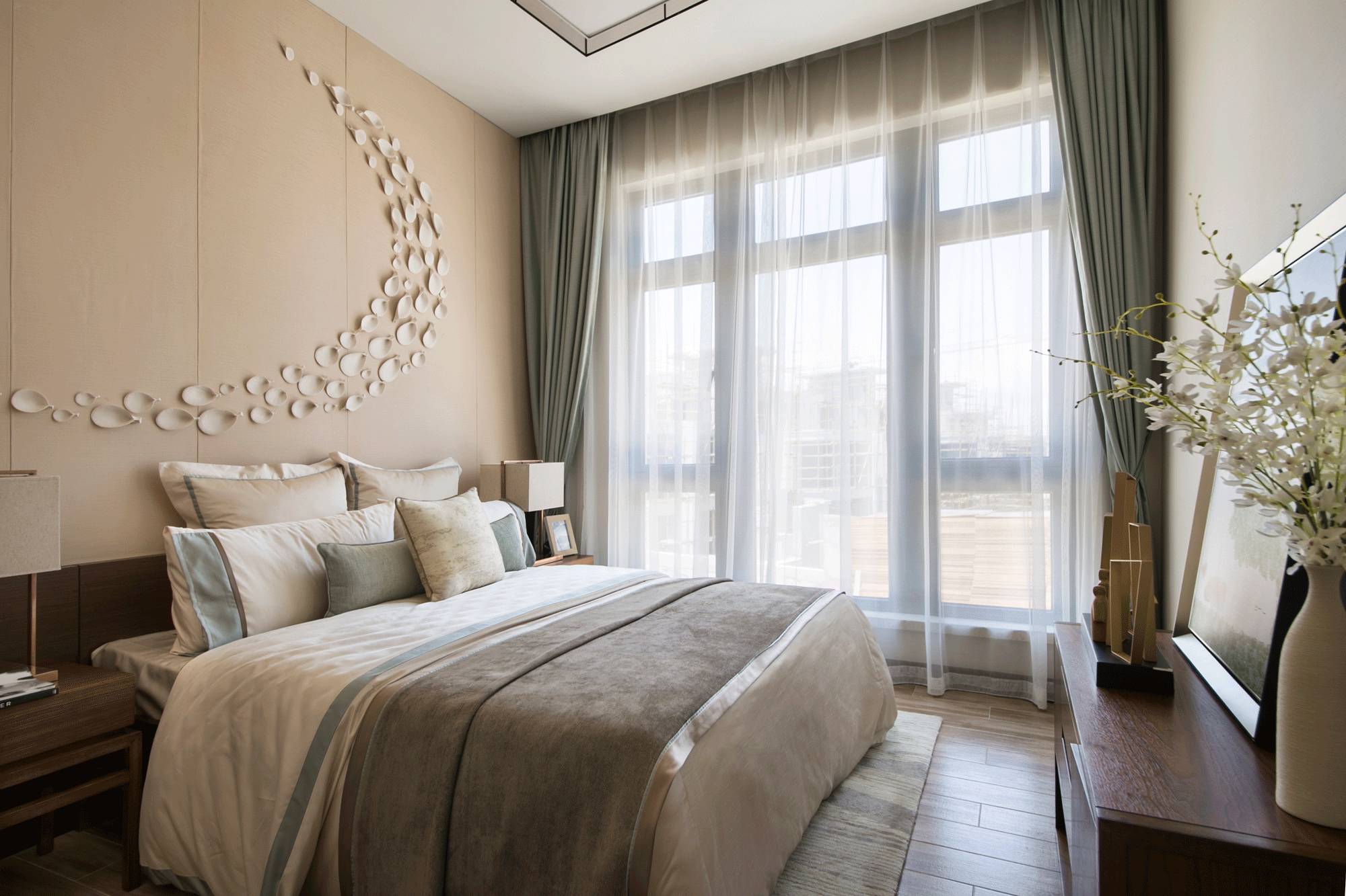 茶·時(shí)光的故事，290㎡典雅新中式裝修設(shè)計(jì)