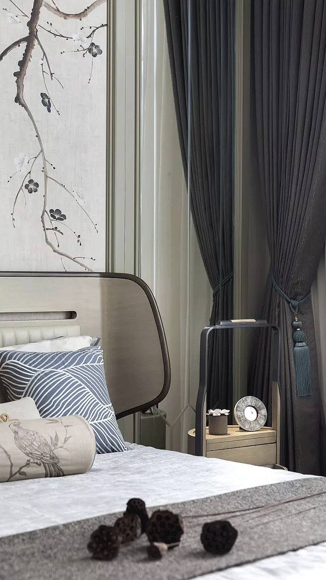 新中式設(shè)計(jì)中，臥室的運(yùn)用與表現(xiàn)