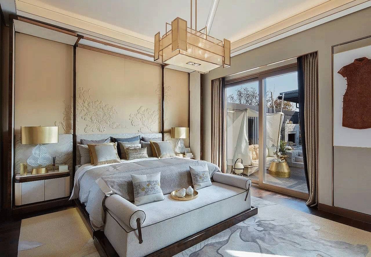 新中式設(shè)計(jì)中，臥室的運(yùn)用與表現(xiàn)