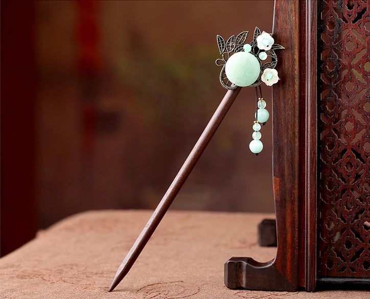 手工古典木簪古風頭飾簪子