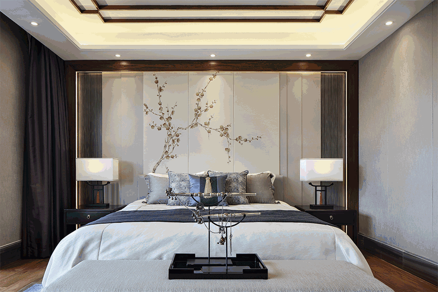 龍光御海天禧別墅樣板房，高端大氣的新中式豪