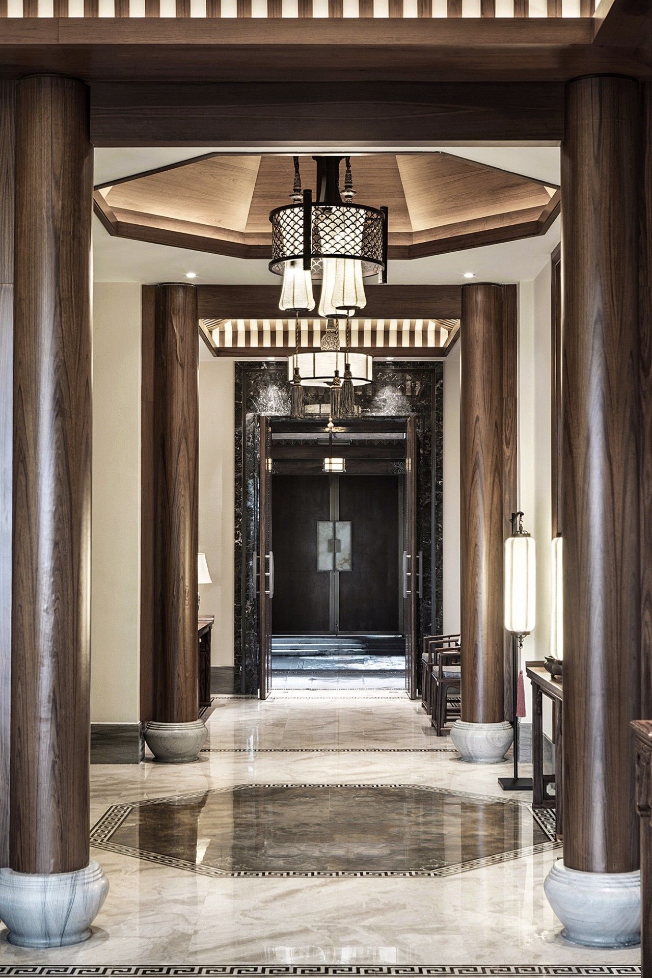 龍光御海天禧別墅樣板房，高端大氣的新中式豪