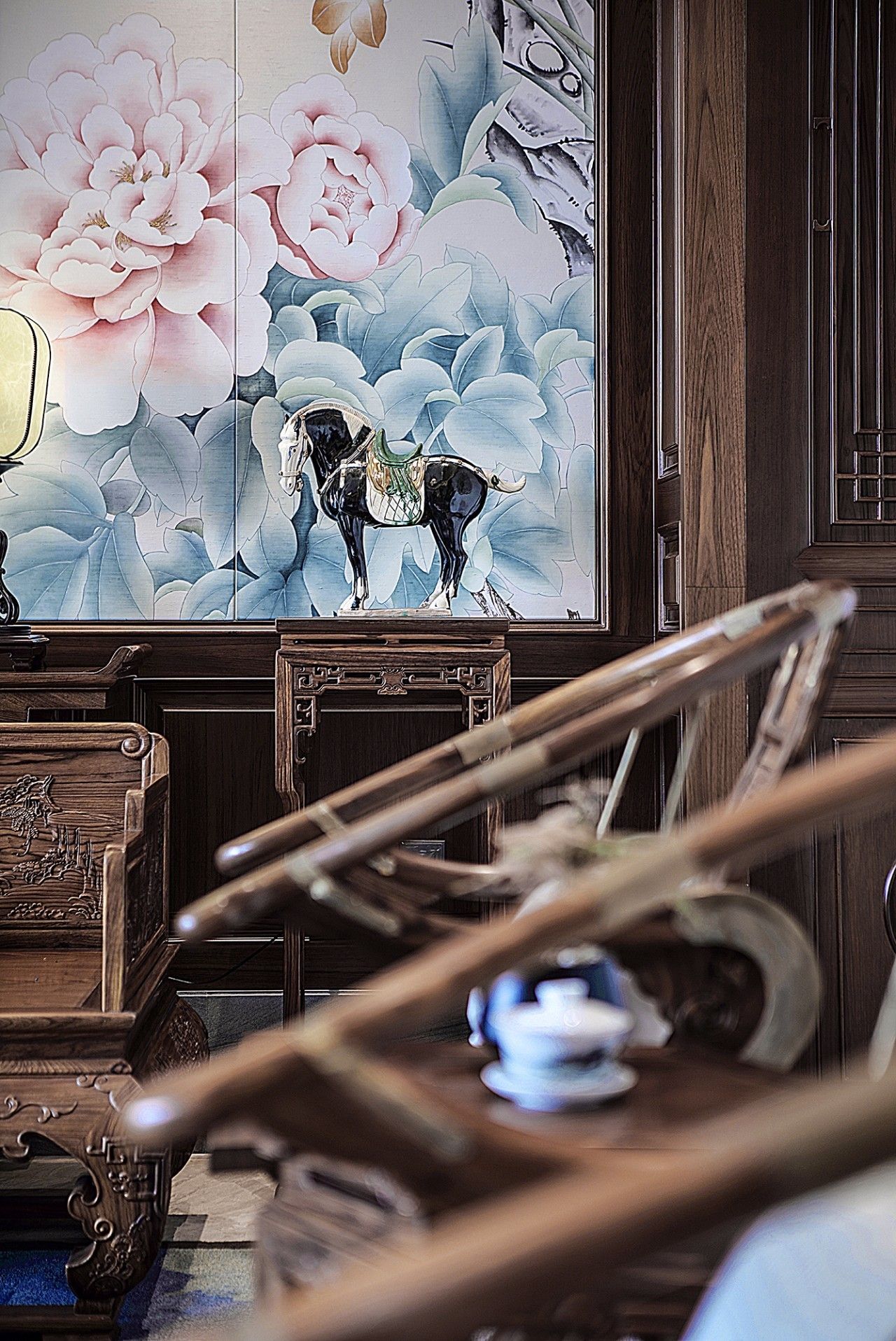 龍光御海天禧別墅樣板房，高端大氣的新中式豪