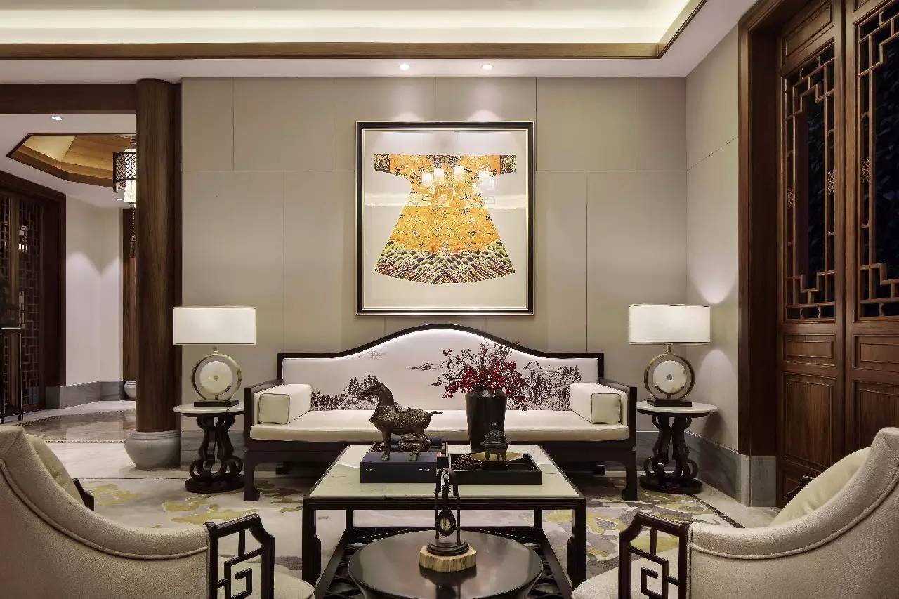龍光御海天禧別墅樣板房，高端大氣的新中式豪